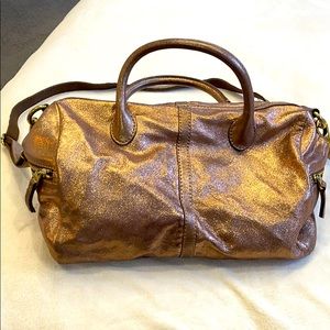 ROSE GOLD Fossil satchel - new without tags